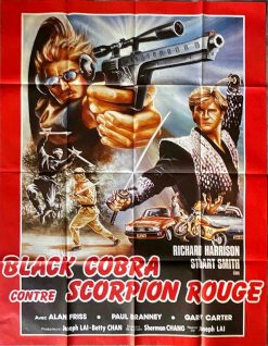 BLACK COBRA CONTRE SCORPION ROUGE (120x160CM)